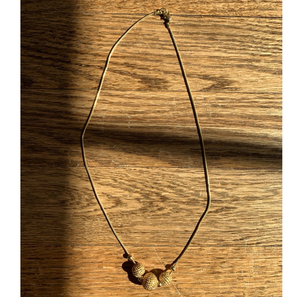 Gold Beaded Necklace